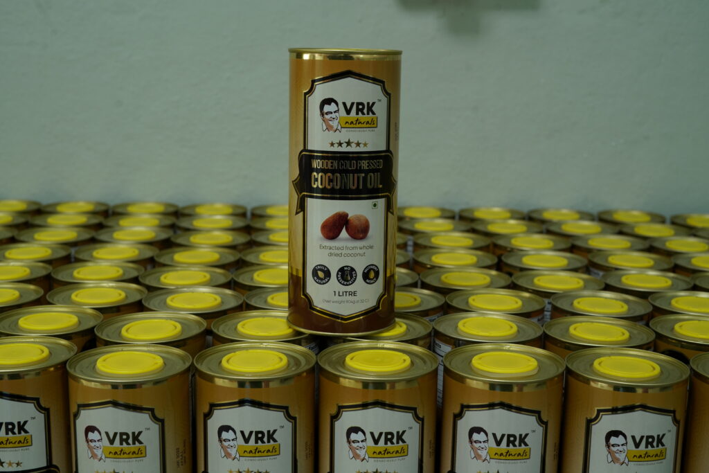 vrk coconut oil bottle