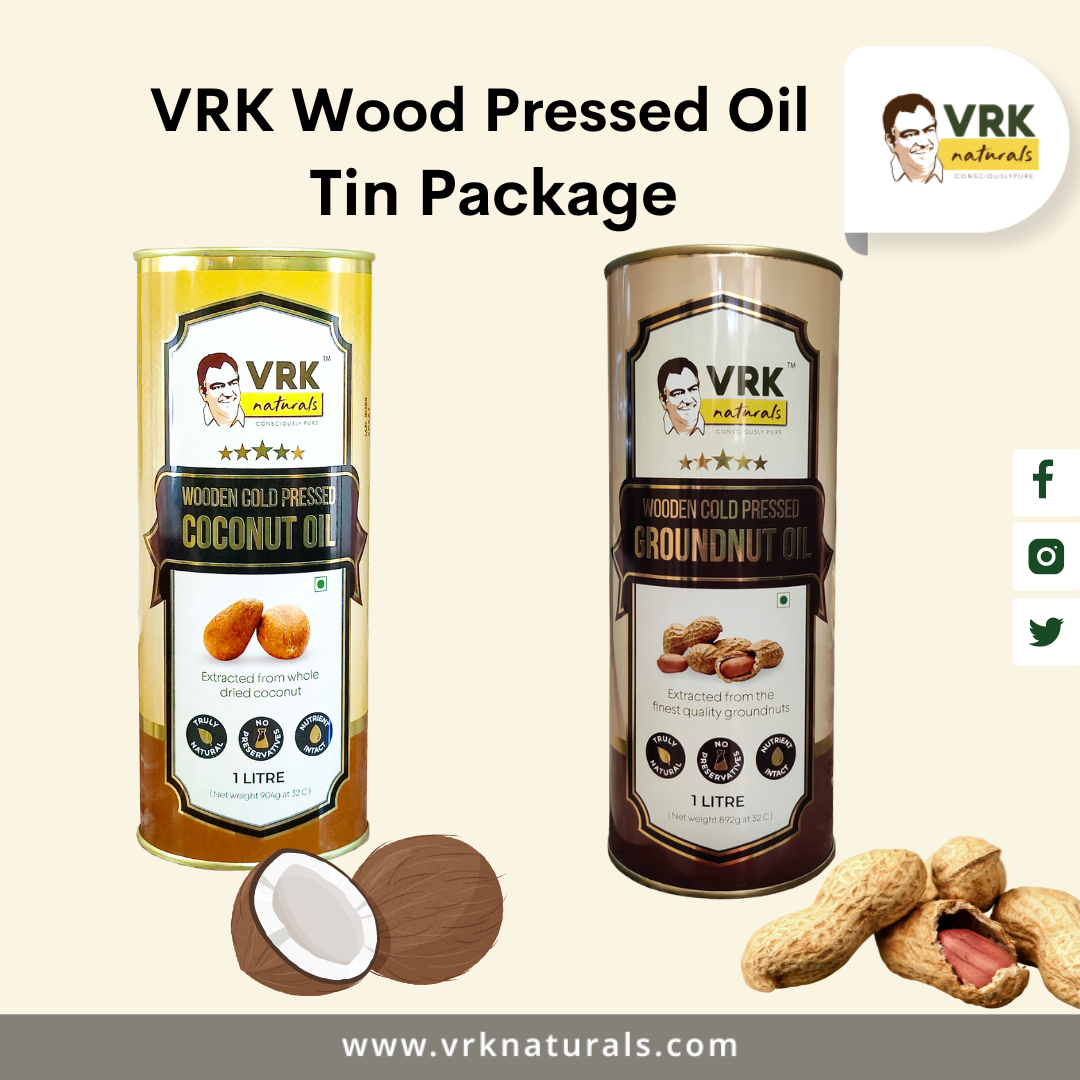 vrk oil tin package